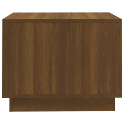 Sohvapöytä ruskea tammi 55x55x43 cm lastulevy