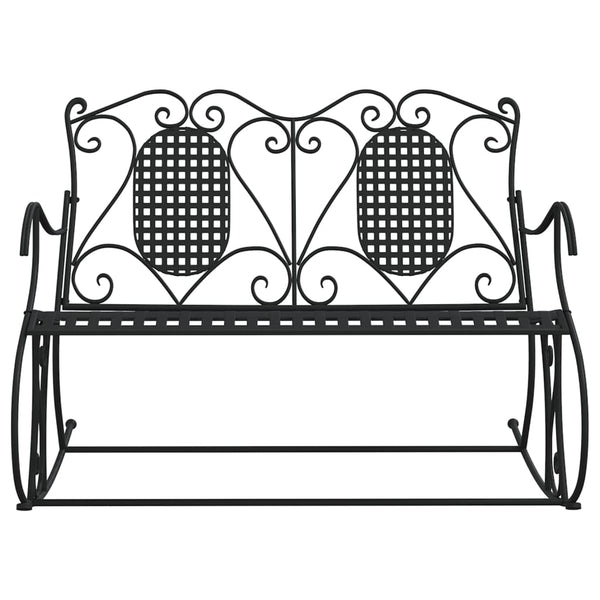 Musta keinupenkki Libbie 113cm (2-istuttava, teräs)