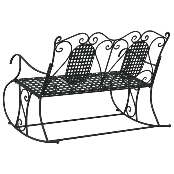 Musta keinupenkki Libbie 113cm (2-istuttava, teräs)
