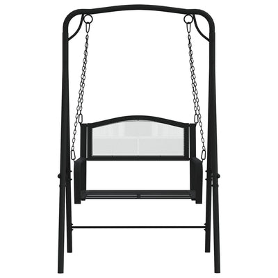 Keinupenkki 124 cm musta teräs