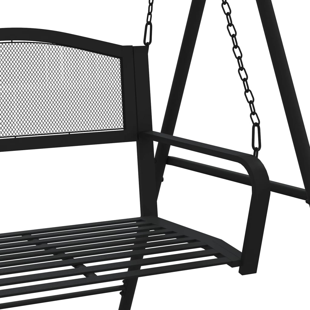 Musta keinupenkki Severin 124cm (teräs)