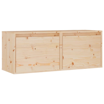 Seinäkaapit 2 kpl 45x30x35 cm täysi mänty
