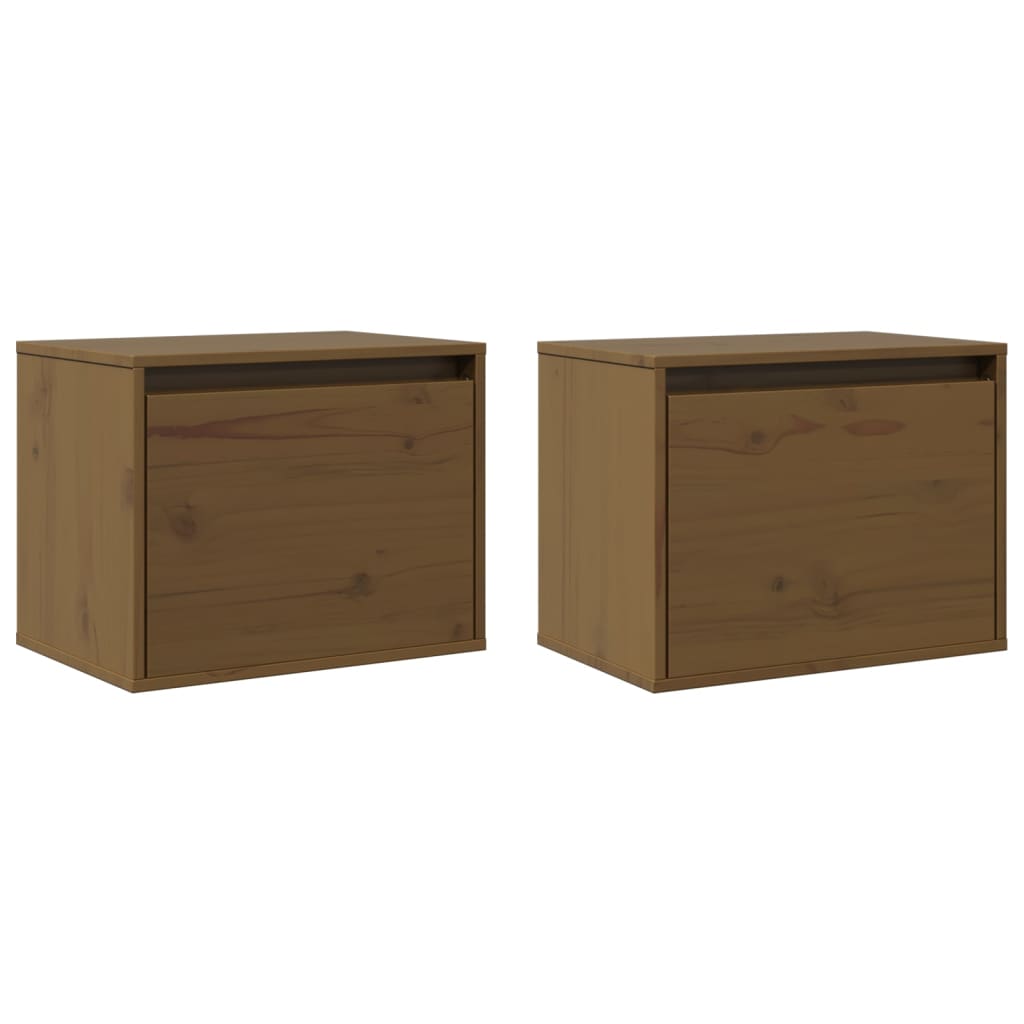 Hunajanruskea seinäkaapit Persec 45x30x35cm (2 kpl, mänty)