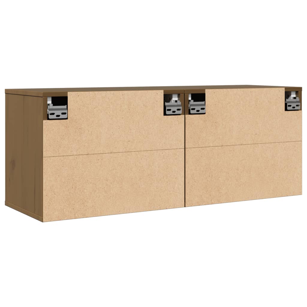 Hunajanruskea seinäkaapit Persec 45x30x35cm (2 kpl, mänty)