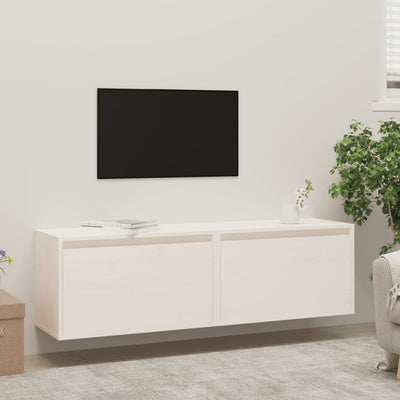 Seinäkaapit 2 kpl valkoinen 60x30x35 cm täysi mänty
