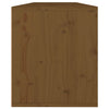 Seinäkaapit 2 kpl hunajanruskea 60x30x35 cm täysi mänty