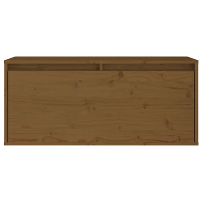 Seinäkaappi hunajanruskea 80x30x35 cm täysi mänty