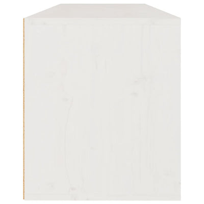 Seinäkaappi valkoinen 100x30x35 cm täysi mänty