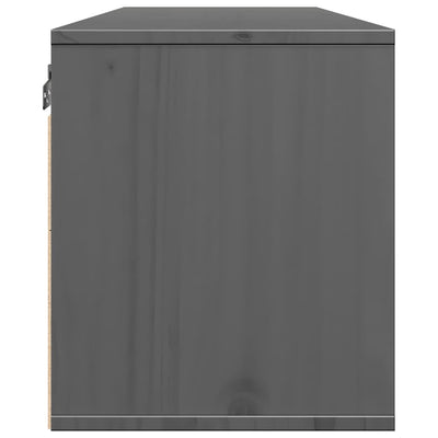 Seinäkaappi harmaa 100x30x35 cm täysi mänty