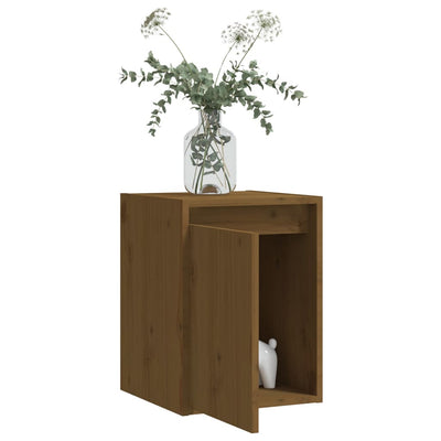 Seinäkaapit 2 kpl hunajanruskea 30x30x40 cm täysi mänty
