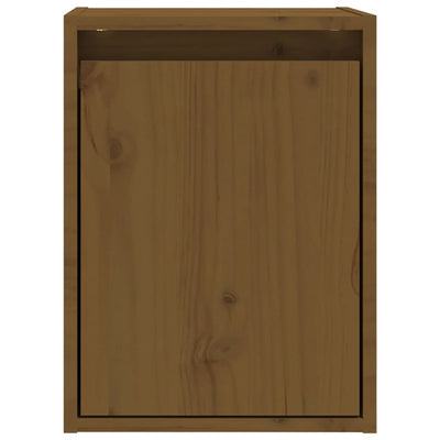 Seinäkaapit 2 kpl hunajanruskea 30x30x40 cm täysi mänty