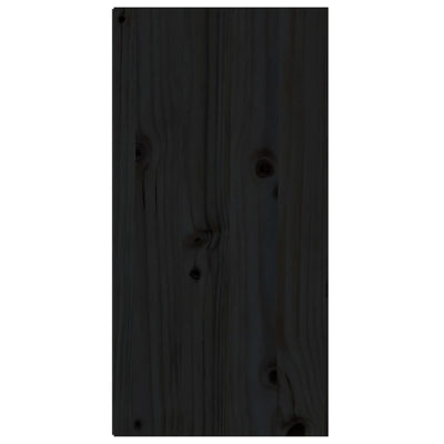 Seinäkaapit 2 kpl musta 30x30x60 cm täysi mänty