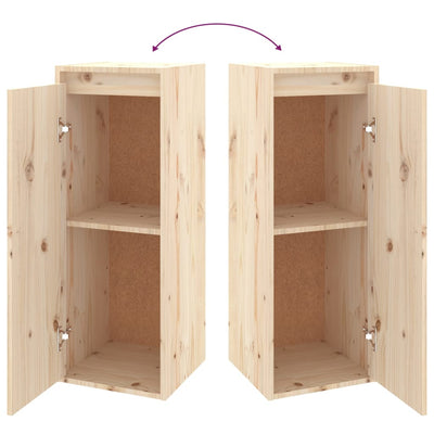 Seinäkaapit 2 kpl 30x30x80 cm täysi mänty