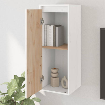 Seinäkaapit 2 kpl valkoinen 30x30x80 cm täysi mänty
