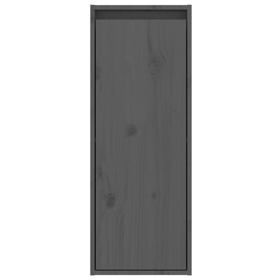 Seinäkaapit 2 kpl harmaa 30x30x80 cm täysi mänty