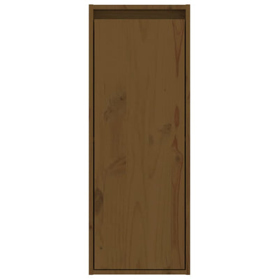 Seinäkaapit 2 kpl hunajanruskea 30x30x80 cm täysi mänty