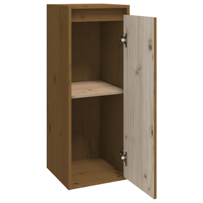 Seinäkaapit 2 kpl hunajanruskea 30x30x80 cm täysi mänty
