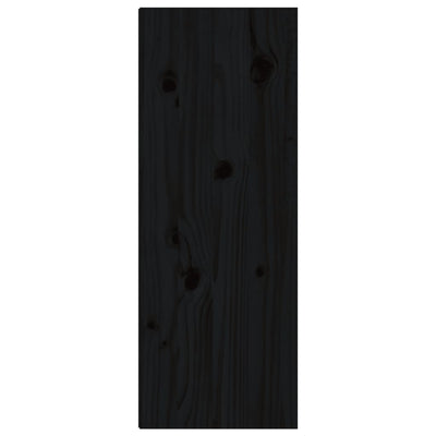 Seinäkaapit 2 kpl musta 30x30x80 cm täysi mänty