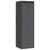 Seinäkaapit 2 kpl harmaa 30x30x100 cm täysi mänty