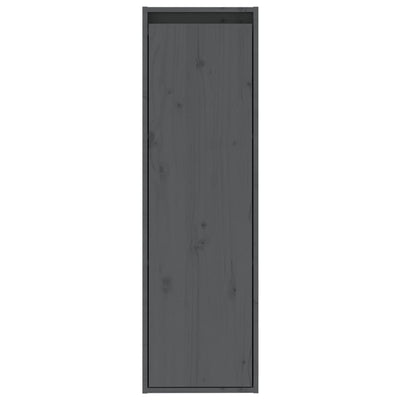 Seinäkaapit 2 kpl harmaa 30x30x100 cm täysi mänty
