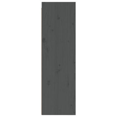 Seinäkaapit 2 kpl harmaa 30x30x100 cm täysi mänty