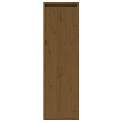 Seinäkaappi hunajanruskea 30x30x100 cm täysi mänty