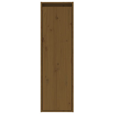 Seinäkaapit 2 kpl hunajanruskea 30x30x100 cm täysi mänty