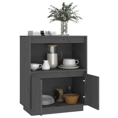 Senkki harmaa 60x34x75 cm täysi mänty