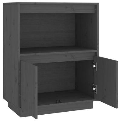 Senkki harmaa 60x34x75 cm täysi mänty