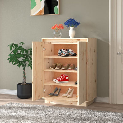 Kenkäkaappi 60x35x80 cm täysi mänty