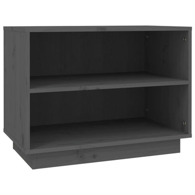 Kenkäkaappi harmaa 60x34x45 cm täysi mänty