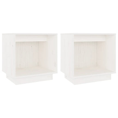 Valkoinen yöpöydät Turc 40x30x40cm (2 kpl, mänty)