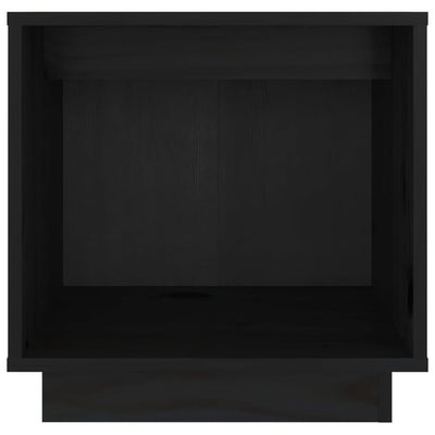 Yöpöydät 2 kpl musta 40x30x40 cm täysi mänty