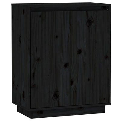 Senkki musta 60x34x75 cm täysi mänty