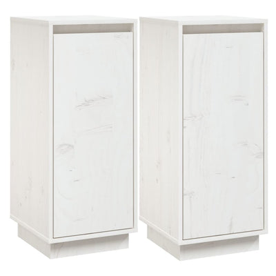 Senkit 2 kpl valkoinen 31,5x34x75 cm täysi mänty