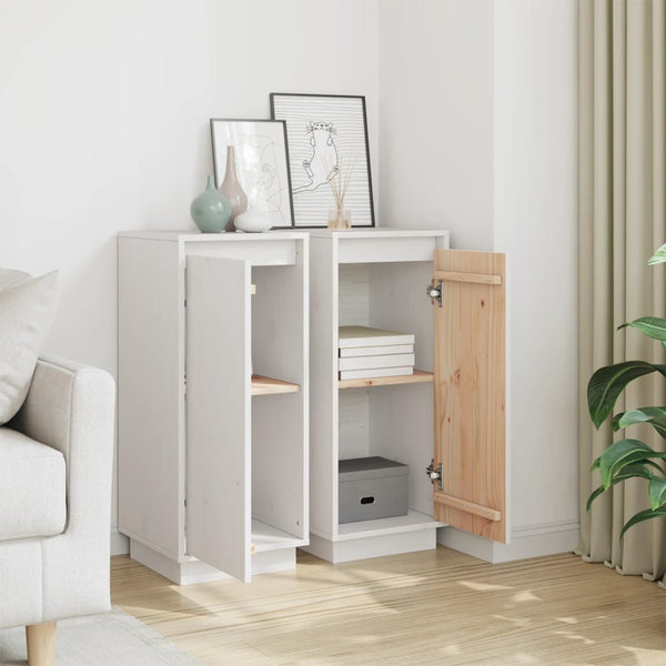 Valkoinen senkit Velonia 31,5x34x75cm (2 kpl mänty)