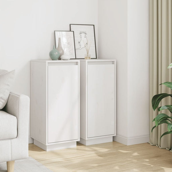 Valkoinen senkit Velonia 31,5x34x75cm (2 kpl mänty)