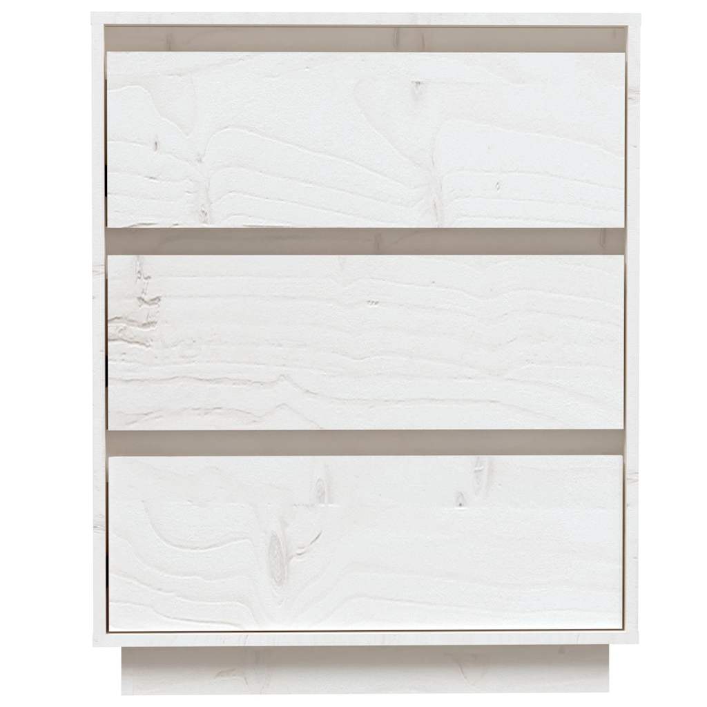 Valkoinen senkki Pelca 60x34x75cm (mänty)