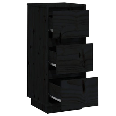 Senkit 2 kpl musta 32x34x75 cm täysi mänty