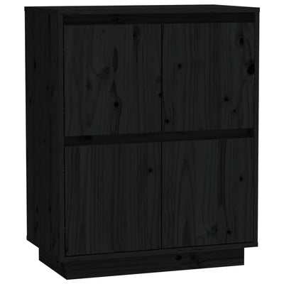 Senkki musta 60x34x75 cm täysi mänty