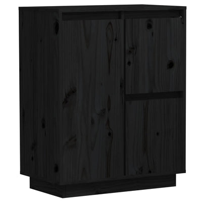 Senkki musta 60x34x75 cm täysi mänty