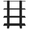 Musta kirjahylly/tilanjakaja Cozmir 100x30x123,5cm (lastulevy)