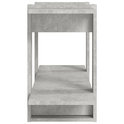 Kirjahylly betoninharmaa 100x30x51 cm tekninen puu