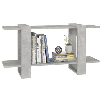 Kirjahylly betoninharmaa 100x30x51 cm tekninen puu
