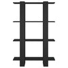 Musta kirjahylly/tilanjakaja Ciupilan 80x30x123,5cm