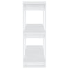 Valkoinen kirjahylly/tilanjakaja Valeriu 80x30x87cm