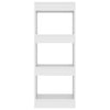 Valkoinen kirjahylly/tilanjakaja Debrah 40x30x103cm (puinen)