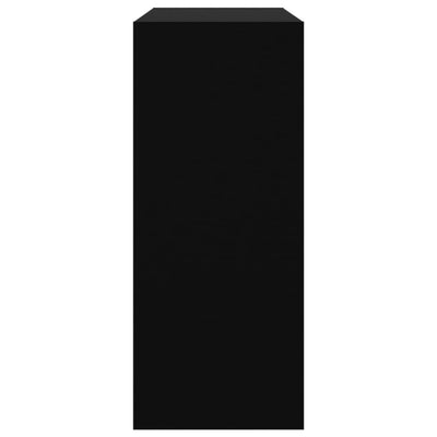 Kirjahylly/tilanjakaja musta 80x30x72 cm lastulevy