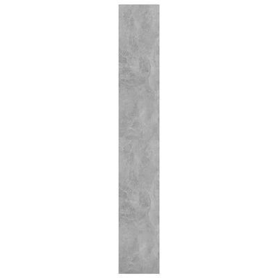 Kirjahylly/tilanjakaja betoninharmaa 80x30x198 cm tekninen puu