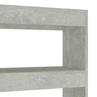 Kirjahylly/tilanjakaja betoninharmaa 100x30x135 cm